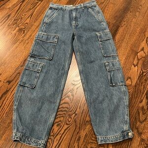 Denim Forum 90s Millie Hi-Rise Cargo Size 26